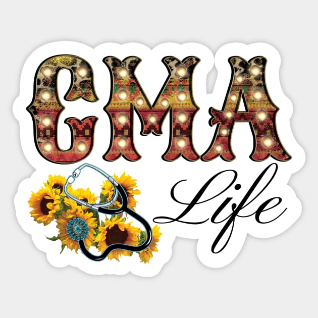 CMA Life sunflower Sticker by DigitalCreativeArt